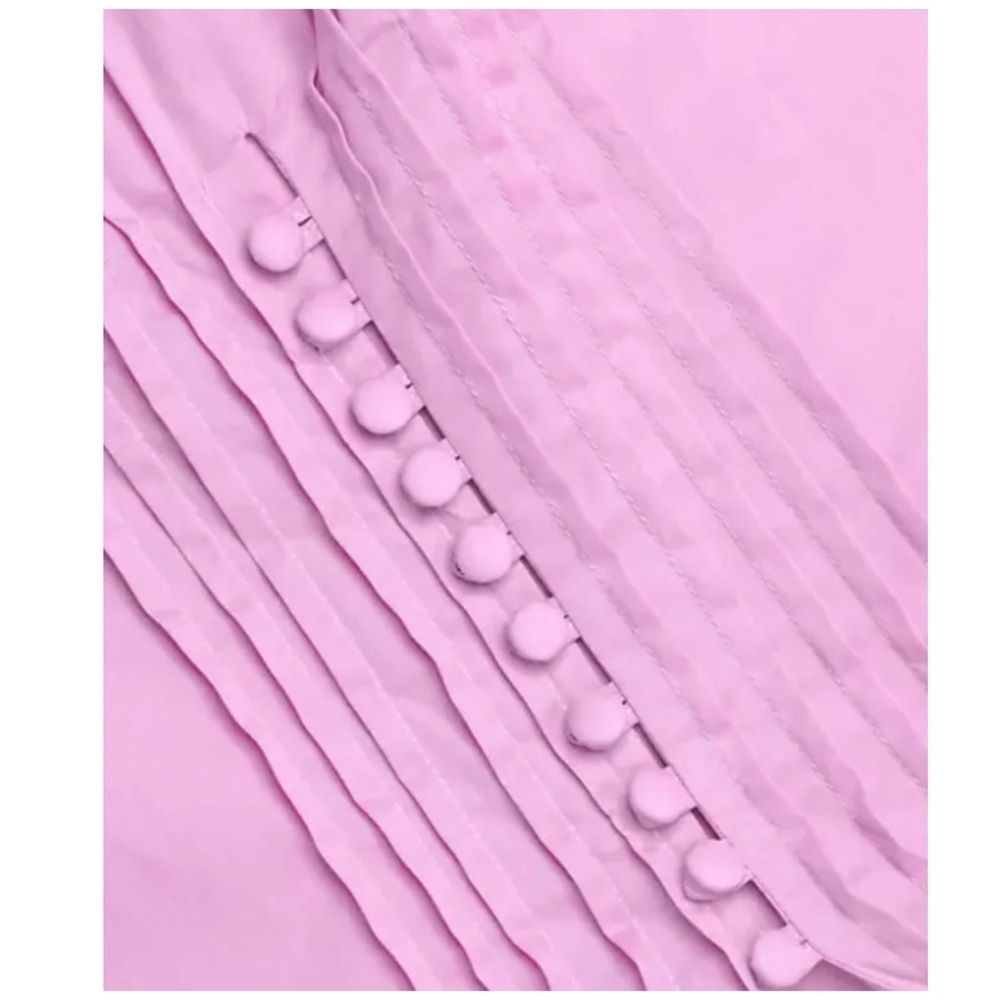 Harshman | Nagisa Ruffle Cuff Pin Tuck Popover Shirt Orchid | 2X - Picture 3 of 14